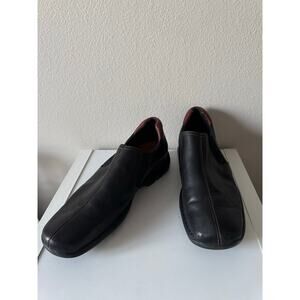 Cole Haan Black Zeno Leather Slip On Loafers Casual Low Comfort Shoes Size 12M